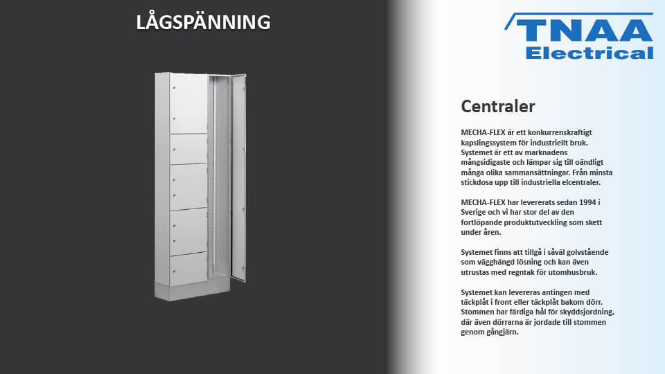 TNAA Electrical - Centraler.